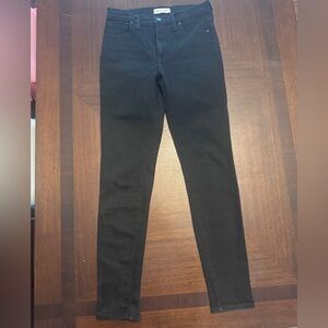 Madewell Black High Rise Jeans